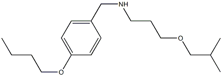 [(4-butoxyphenyl)methyl][3-(2-methylpropoxy)propyl]amine 结构式