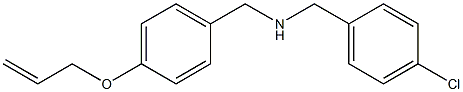 [(4-chlorophenyl)methyl]({[4-(prop-2-en-1-yloxy)phenyl]methyl})amine 结构式