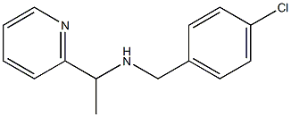 [(4-chlorophenyl)methyl][1-(pyridin-2-yl)ethyl]amine 结构式