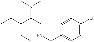 [(4-chlorophenyl)methyl][2-(dimethylamino)-3-ethylpentyl]amine 结构式