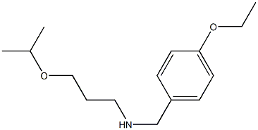 [(4-ethoxyphenyl)methyl][3-(propan-2-yloxy)propyl]amine 结构式