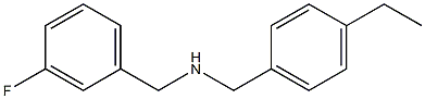 [(4-ethylphenyl)methyl][(3-fluorophenyl)methyl]amine 结构式