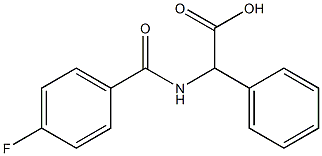 [(4-fluorobenzoyl)amino](phenyl)acetic acid 结构式