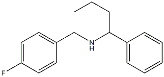 [(4-fluorophenyl)methyl](1-phenylbutyl)amine 结构式