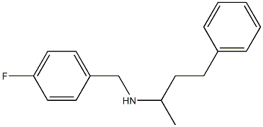 [(4-fluorophenyl)methyl](4-phenylbutan-2-yl)amine 结构式