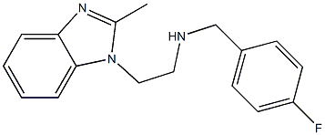 [(4-fluorophenyl)methyl][2-(2-methyl-1H-1,3-benzodiazol-1-yl)ethyl]amine 结构式