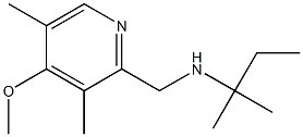 [(4-methoxy-3,5-dimethylpyridin-2-yl)methyl](2-methylbutan-2-yl)amine 结构式