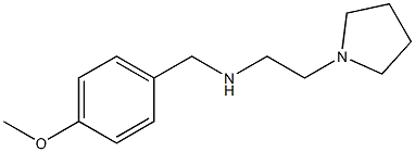 [(4-methoxyphenyl)methyl][2-(pyrrolidin-1-yl)ethyl]amine 结构式