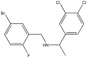 [(5-bromo-2-fluorophenyl)methyl][1-(3,4-dichlorophenyl)ethyl]amine 结构式