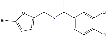 [(5-bromofuran-2-yl)methyl][1-(3,4-dichlorophenyl)ethyl]amine 结构式