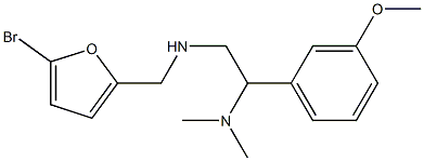 [(5-bromofuran-2-yl)methyl][2-(dimethylamino)-2-(3-methoxyphenyl)ethyl]amine 结构式