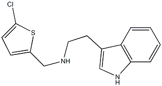 [(5-chlorothiophen-2-yl)methyl][2-(1H-indol-3-yl)ethyl]amine 结构式