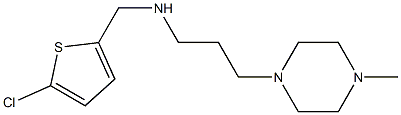 [(5-chlorothiophen-2-yl)methyl][3-(4-methylpiperazin-1-yl)propyl]amine 结构式