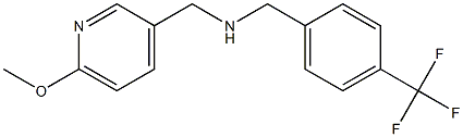 [(6-methoxypyridin-3-yl)methyl]({[4-(trifluoromethyl)phenyl]methyl})amine 结构式