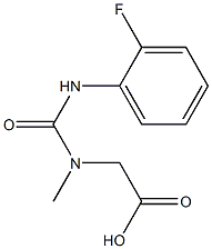 [{[(2-fluorophenyl)amino]carbonyl}(methyl)amino]acetic acid 结构式