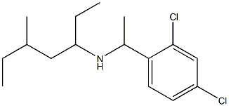 [1-(2,4-dichlorophenyl)ethyl](5-methylheptan-3-yl)amine 结构式