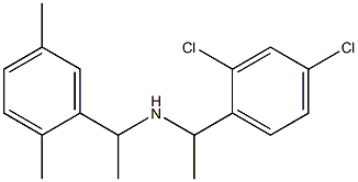 [1-(2,4-dichlorophenyl)ethyl][1-(2,5-dimethylphenyl)ethyl]amine 结构式