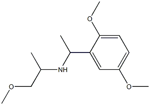 [1-(2,5-dimethoxyphenyl)ethyl](1-methoxypropan-2-yl)amine 结构式