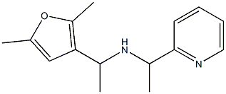 [1-(2,5-dimethylfuran-3-yl)ethyl][1-(pyridin-2-yl)ethyl]amine 结构式