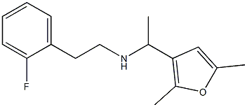 [1-(2,5-dimethylfuran-3-yl)ethyl][2-(2-fluorophenyl)ethyl]amine 结构式