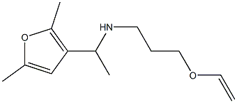 [1-(2,5-dimethylfuran-3-yl)ethyl][3-(ethenyloxy)propyl]amine 结构式