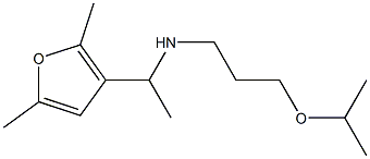 [1-(2,5-dimethylfuran-3-yl)ethyl][3-(propan-2-yloxy)propyl]amine 结构式