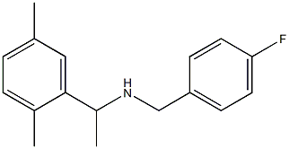 [1-(2,5-dimethylphenyl)ethyl][(4-fluorophenyl)methyl]amine 结构式