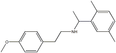 [1-(2,5-dimethylphenyl)ethyl][2-(4-methoxyphenyl)ethyl]amine 结构式