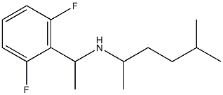 [1-(2,6-difluorophenyl)ethyl](5-methylhexan-2-yl)amine 结构式