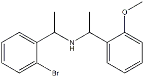 [1-(2-bromophenyl)ethyl][1-(2-methoxyphenyl)ethyl]amine 结构式