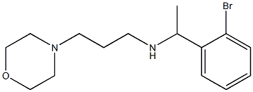 [1-(2-bromophenyl)ethyl][3-(morpholin-4-yl)propyl]amine 结构式