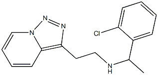 [1-(2-chlorophenyl)ethyl](2-{[1,2,4]triazolo[3,4-a]pyridin-3-yl}ethyl)amine 结构式
