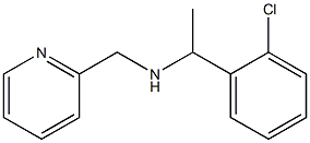 [1-(2-chlorophenyl)ethyl](pyridin-2-ylmethyl)amine 结构式