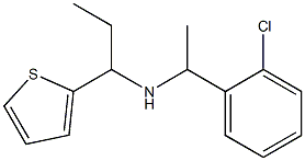 [1-(2-chlorophenyl)ethyl][1-(thiophen-2-yl)propyl]amine 结构式