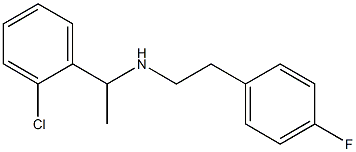 [1-(2-chlorophenyl)ethyl][2-(4-fluorophenyl)ethyl]amine 结构式