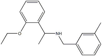 [1-(2-ethoxyphenyl)ethyl][(3-methylphenyl)methyl]amine 结构式