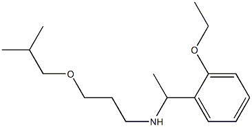 [1-(2-ethoxyphenyl)ethyl][3-(2-methylpropoxy)propyl]amine 结构式