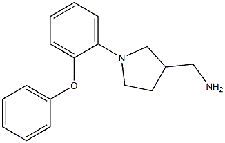[1-(2-phenoxyphenyl)pyrrolidin-3-yl]methanamine 结构式