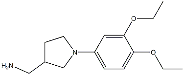 [1-(3,4-diethoxyphenyl)pyrrolidin-3-yl]methylamine 结构式