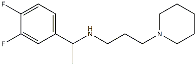 [1-(3,4-difluorophenyl)ethyl][3-(piperidin-1-yl)propyl]amine 结构式