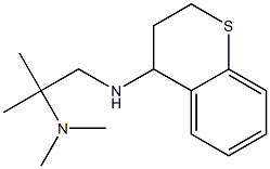 [1-(3,4-dihydro-2H-1-benzothiopyran-4-ylamino)-2-methylpropan-2-yl]dimethylamine 结构式