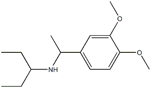 [1-(3,4-dimethoxyphenyl)ethyl](pentan-3-yl)amine 结构式