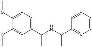 [1-(3,4-dimethoxyphenyl)ethyl][1-(pyridin-2-yl)ethyl]amine 结构式