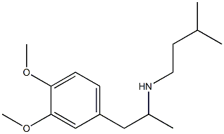 [1-(3,4-dimethoxyphenyl)propan-2-yl](3-methylbutyl)amine 结构式