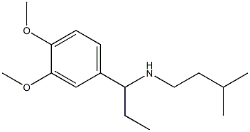 [1-(3,4-dimethoxyphenyl)propyl](3-methylbutyl)amine 结构式