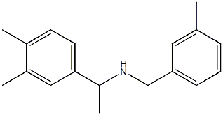 [1-(3,4-dimethylphenyl)ethyl][(3-methylphenyl)methyl]amine 结构式