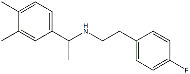 [1-(3,4-dimethylphenyl)ethyl][2-(4-fluorophenyl)ethyl]amine 结构式