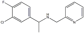 [1-(3-chloro-4-fluorophenyl)ethyl](pyridin-2-ylmethyl)amine 结构式