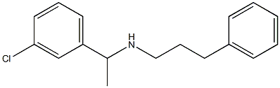 [1-(3-chlorophenyl)ethyl](3-phenylpropyl)amine 结构式