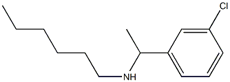 [1-(3-chlorophenyl)ethyl](hexyl)amine 结构式